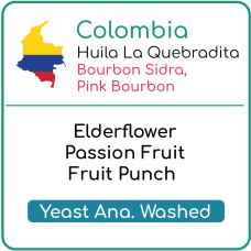 Colombia Huila La Quebradita Yeast Anaerobic Washed 